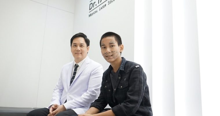 Dr.TATTOF สานฝัน “ลบรอยสัก” สร้างอนาคตใหม่ให้กับ “น้องภู” หนุ่มรอยสักใบหน้า